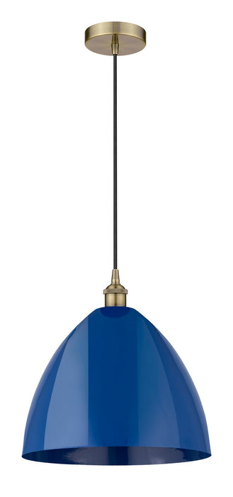 Innovations 616-1P-AB-MBD-16-BL One Light Mini Pendant, Antique Brass