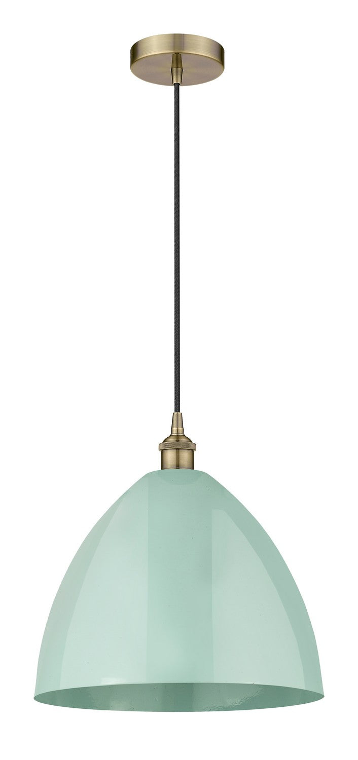 Innovations 616-1P-AB-MBD-16-SF One Light Mini Pendant, Antique Brass