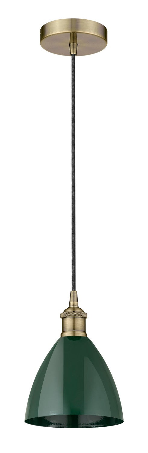 Innovations 616-1P-AB-MBD-75-GR One Light Mini Pendant, Antique Brass
