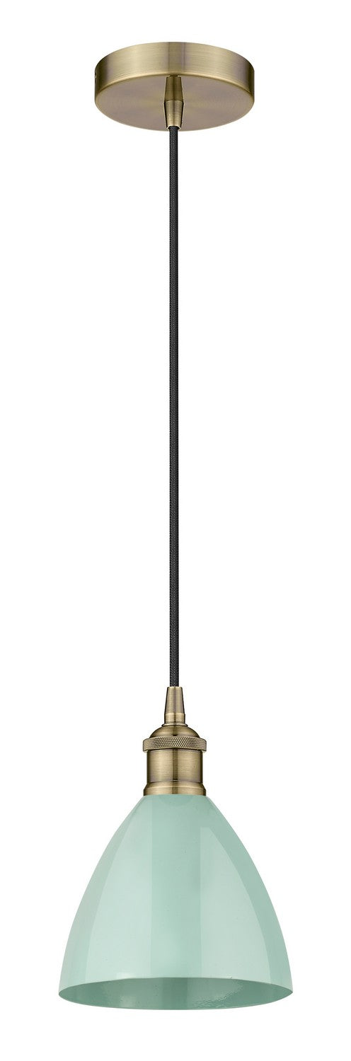 Innovations 616-1P-AB-MBD-75-SF One Light Mini Pendant, Antique Brass