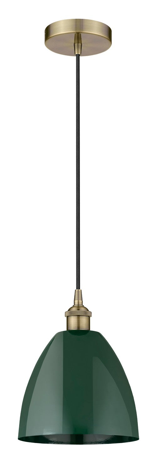 Innovations 616-1P-AB-MBD-9-GR One Light Mini Pendant, Antique Brass