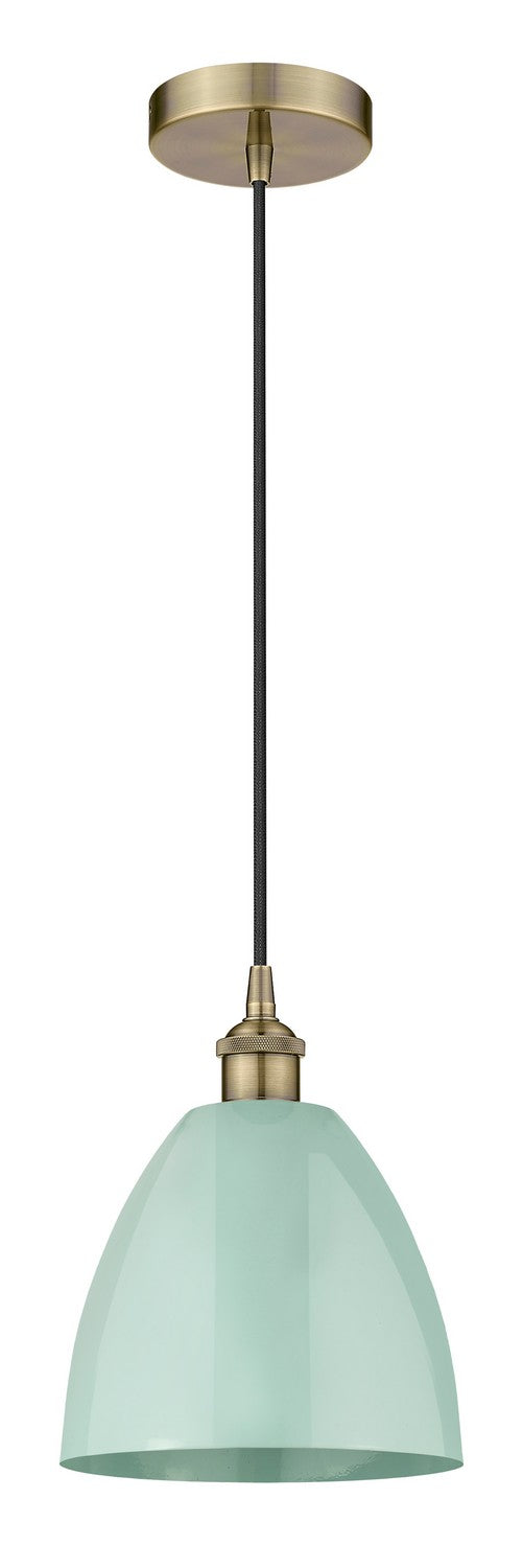 Innovations 616-1P-AB-MBD-9-SF One Light Mini Pendant, Antique Brass