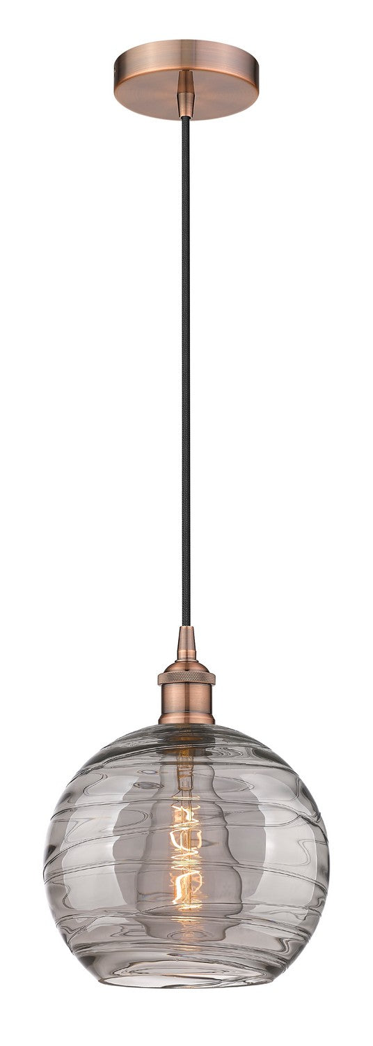 Innovations 616-1P-AC-G1213-10SM One Light Mini Pendant, Antique Copper
