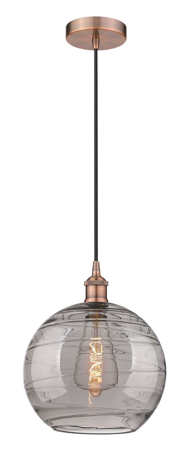Innovations 616-1P-AC-G1213-12SM One Light Mini Pendant, Antique Copper