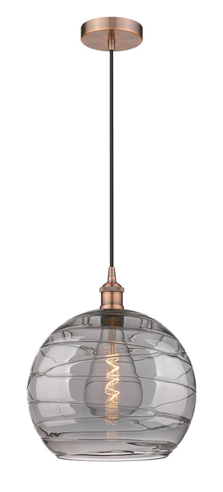 Innovations 616-1P-AC-G1213-14SM One Light Pendant, Antique Copper