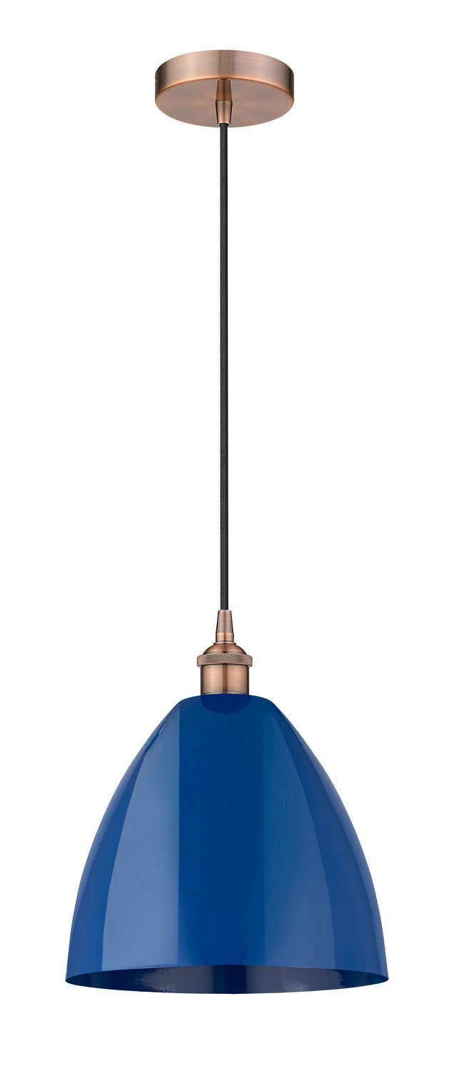 Innovations 616-1P-AC-MBD-12-BL One Light Mini Pendant, Antique Copper