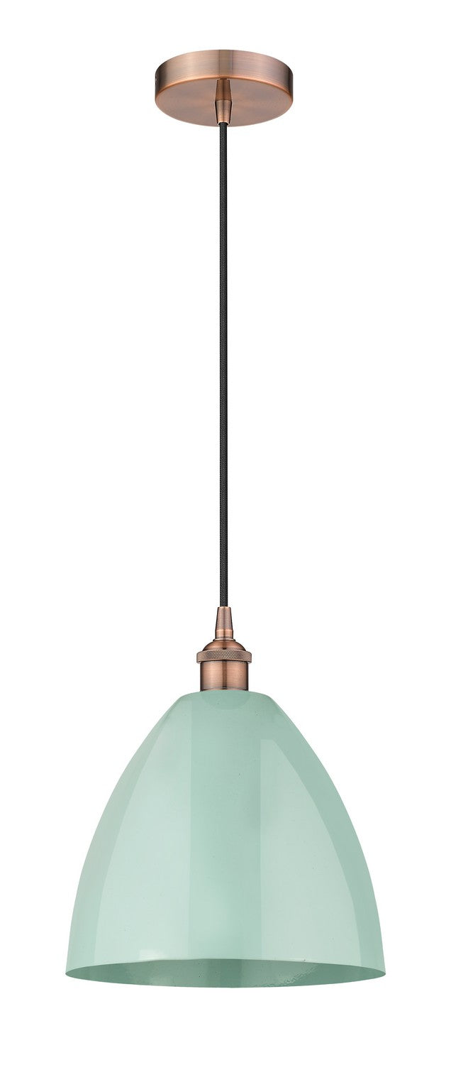Innovations 616-1P-AC-MBD-12-SF One Light Mini Pendant, Antique Copper