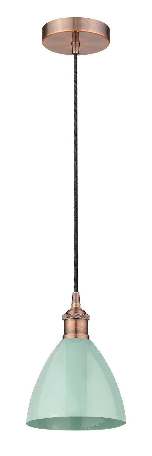 Innovations 616-1P-AC-MBD-75-SF One Light Mini Pendant, Antique Copper