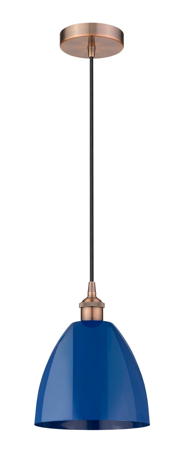 Innovations 616-1P-AC-MBD-9-BL One Light Mini Pendant, Antique Copper