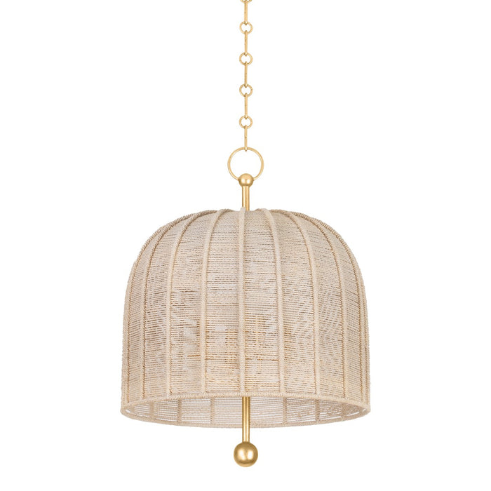 Troy Lighting F1620-VGL Four Light Pendant, Vintage Gold Leaf