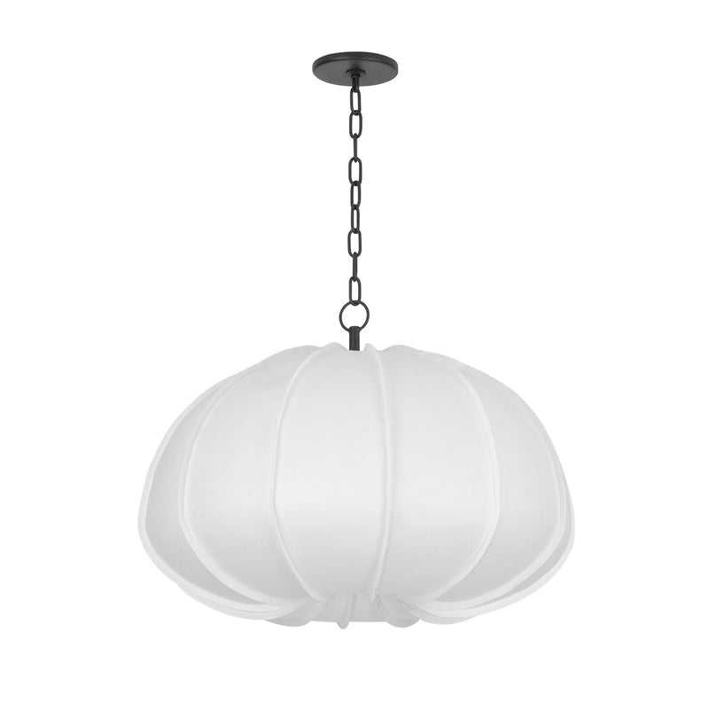 Troy Lighting F2626-FOR One Light Pendant, Forged Iron