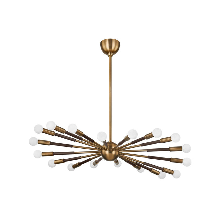 Troy Lighting F3036-PBR/BRZ 18 Light Chandelier, Patina Brass/Bronze