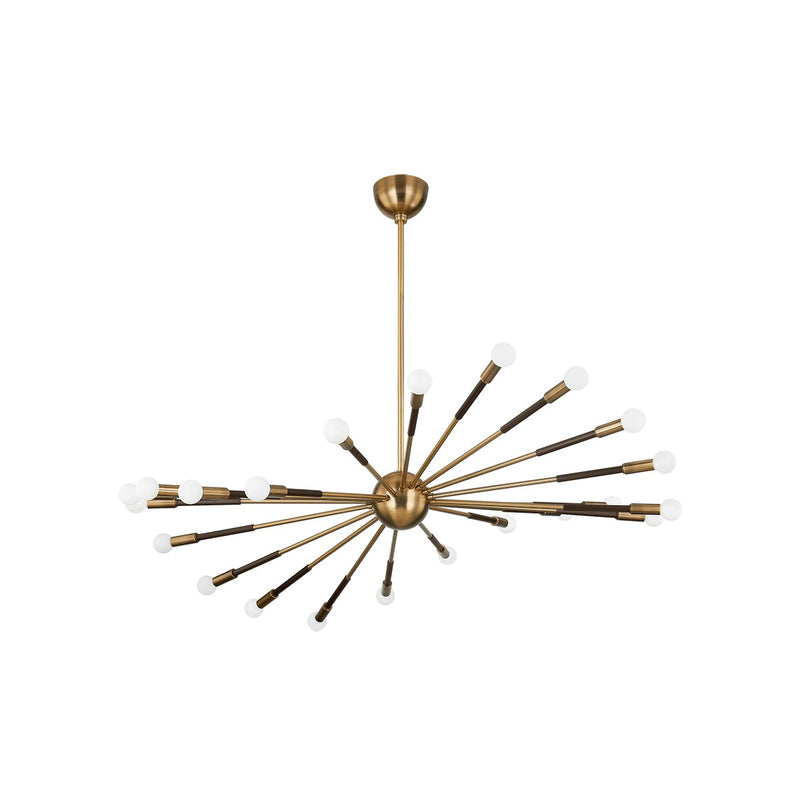 Troy Lighting F3051-PBR/BRZ 22 Light Chandelier, Patina Brass/Bronze