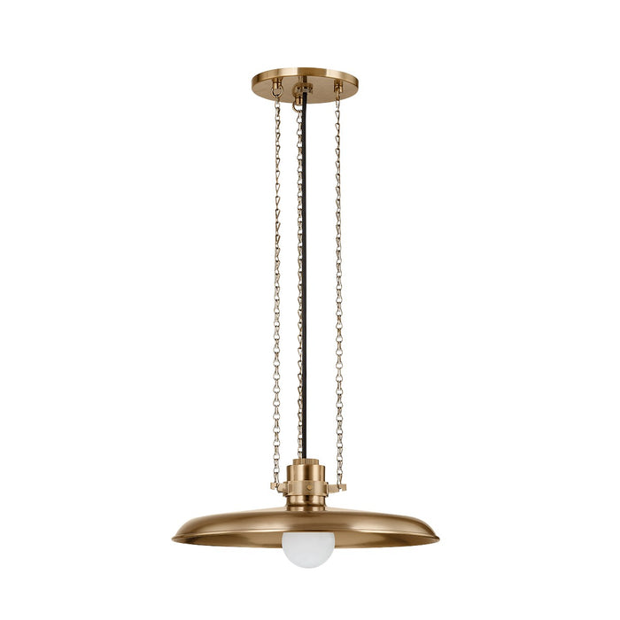 Troy Lighting F3216-PBR One Light Pendant, Patina Brass