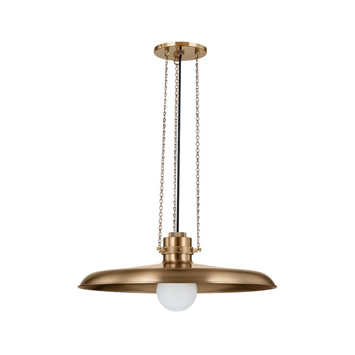 Troy Lighting F3224-PBR One Light Pendant, Patina Brass