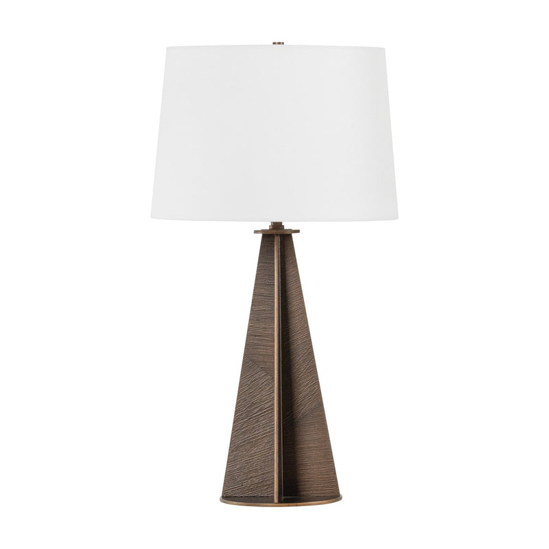 Troy Lighting PTL1130-BRL One Light Table Lamp, Bronze Leaf
