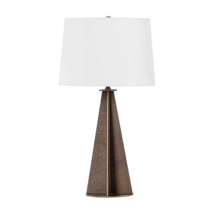 Troy Lighting PTL1130-BRL One Light Table Lamp, Bronze Leaf