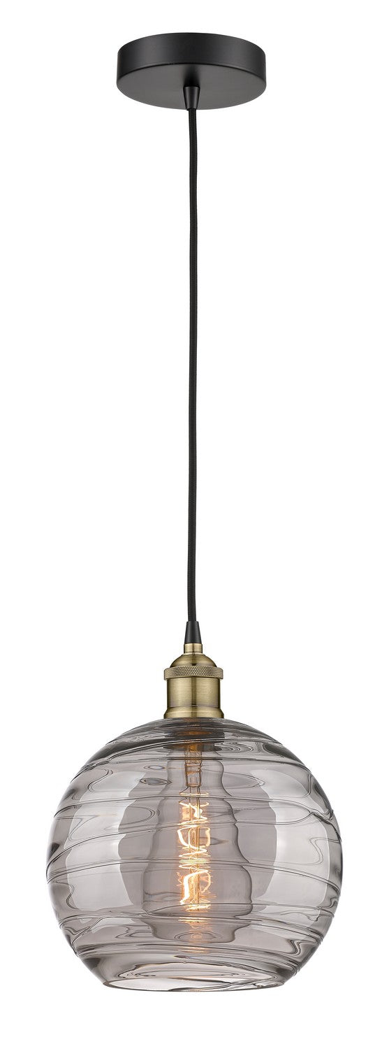 Innovations 616-1P-BAB-G1213-10SM One Light Mini Pendant, Black Antique Brass