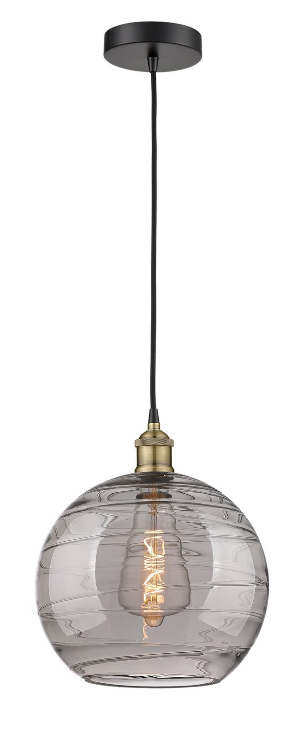 Innovations 616-1P-BAB-G1213-12SM One Light Mini Pendant, Black Antique Brass