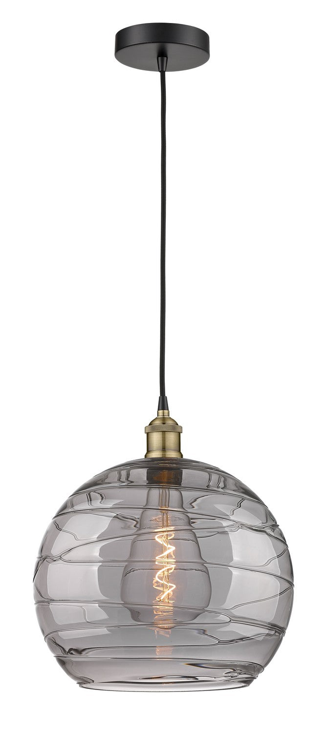 Innovations 616-1P-BAB-G1213-14SM One Light Pendant, Black Antique Brass