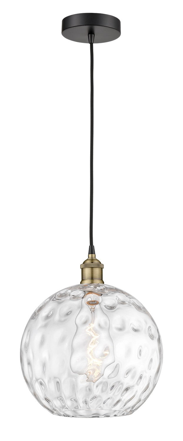 Innovations 616-1P-BAB-G1215-12 One Light Mini Pendant, Black Antique Brass