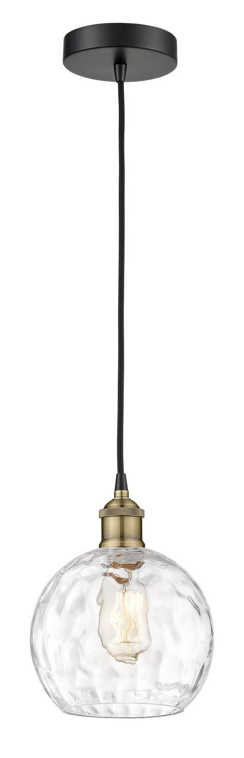 Innovations 616-1P-BAB-G1215-8 One Light Mini Pendant, Black Antique Brass