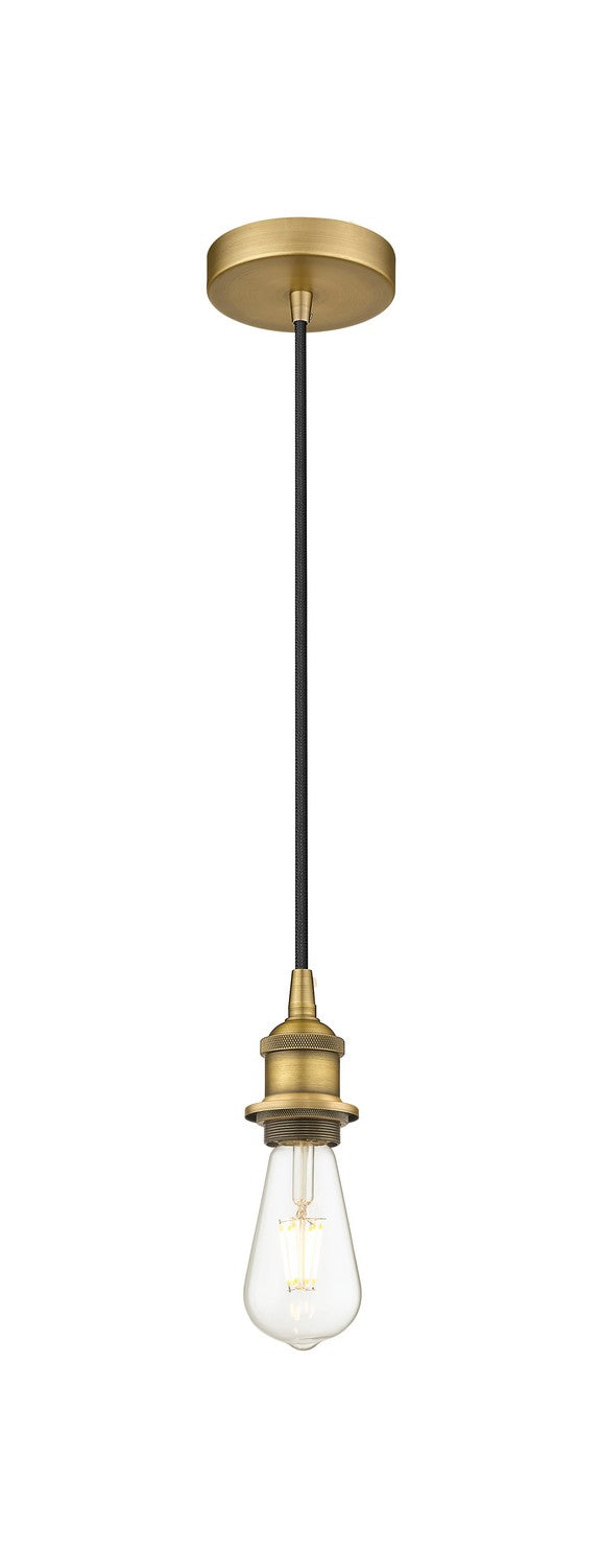 Innovations 616-1P-BB One Light Mini Pendant, Brushed Brass