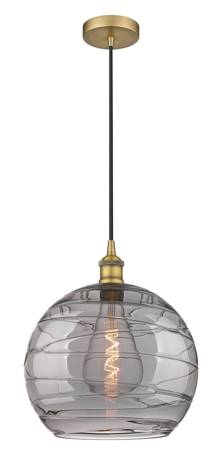 Innovations 616-1P-BB-G1213-14SM One Light Pendant, Brushed Brass