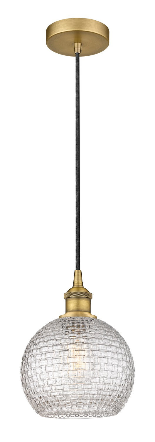 Innovations 616-1P-BB-G122C-8CL One Light Mini Pendant, Brushed Brass