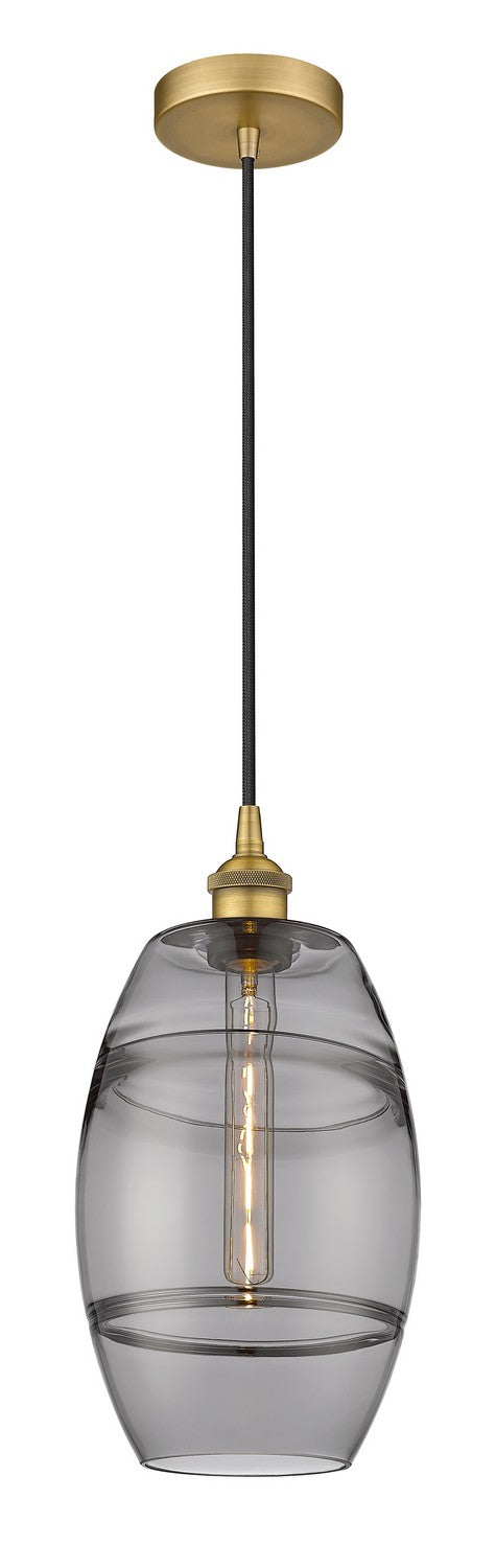 Innovations 616-1P-BB-G557-8SM One Light Mini Pendant, Brushed Brass