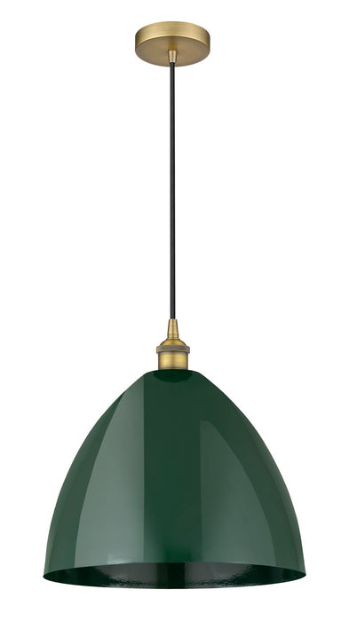 Innovations 616-1P-BB-MBD-16-GR One Light Mini Pendant, Brushed Brass