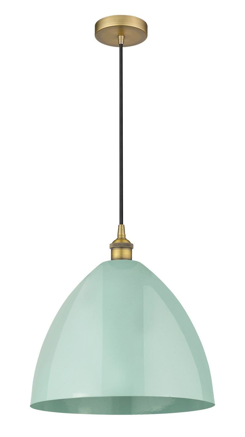 Innovations 616-1P-BB-MBD-16-SF One Light Mini Pendant, Brushed Brass