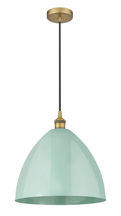 Innovations 616-1P-BB-MBD-16-SF One Light Mini Pendant, Brushed Brass