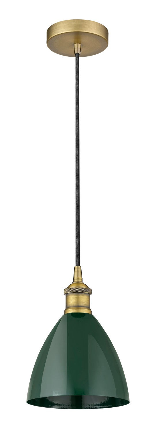 Innovations 616-1P-BB-MBD-75-GR One Light Mini Pendant, Brushed Brass