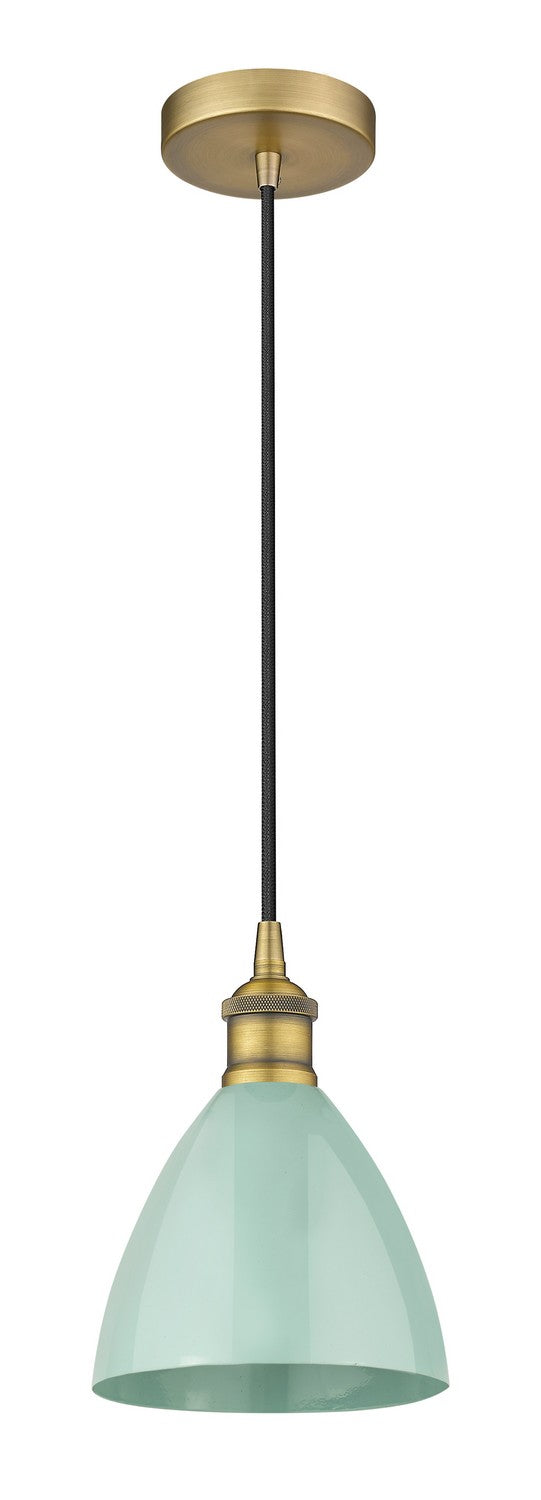Innovations 616-1P-BB-MBD-75-SF One Light Mini Pendant, Brushed Brass