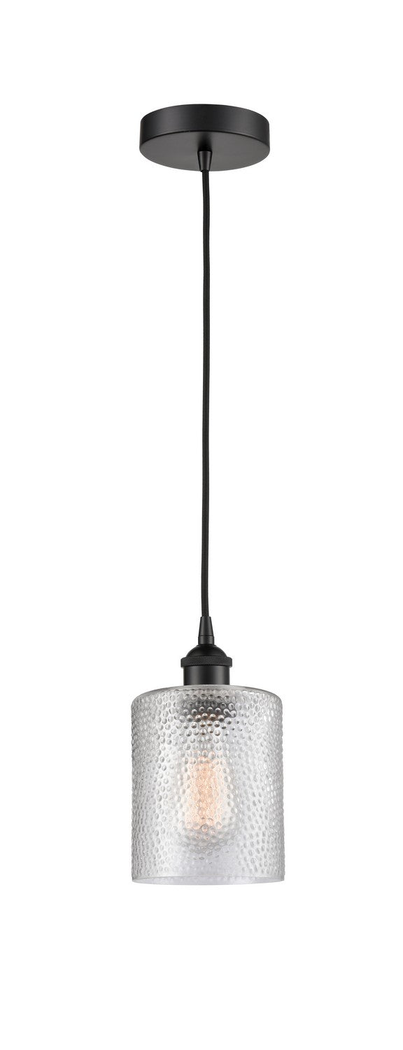 Innovations 616-1P-BK-G112 One Light Mini Pendant, Matte Black
