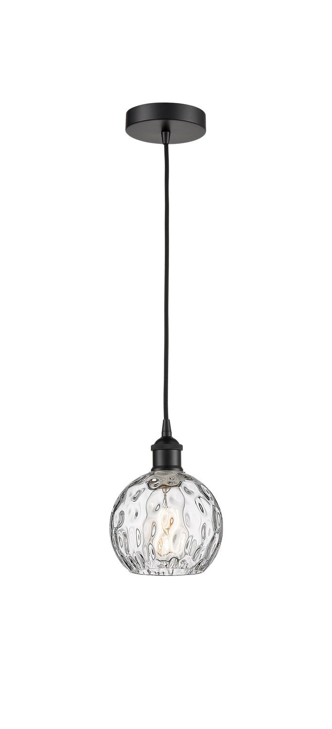 Innovations 616-1P-BK-G1215-6 One Light Mini Pendant, Matte Black