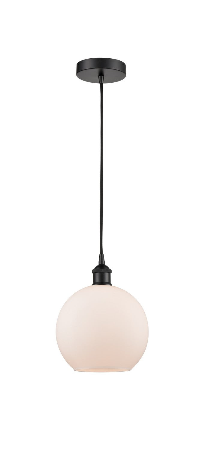 Innovations 616-1P-BK-G121-8 One Light Mini Pendant, Matte Black