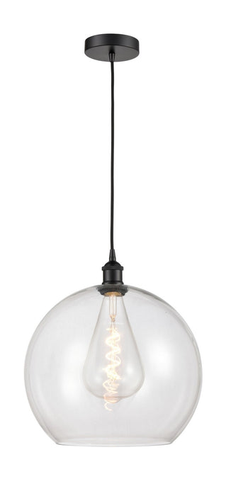 Innovations 616-1P-BK-G122-14 One Light Pendant, Matte Black