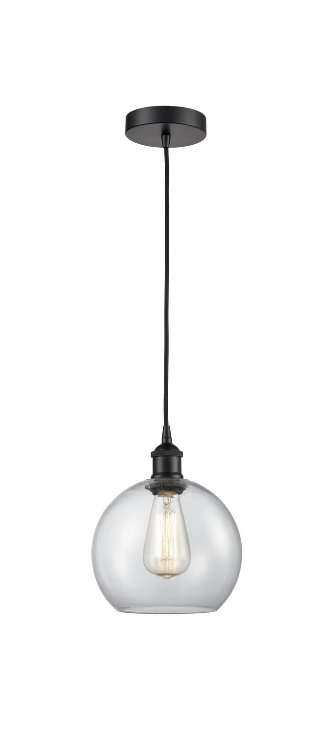 Innovations 616-1P-BK-G122-8 One Light Mini Pendant, Matte Black