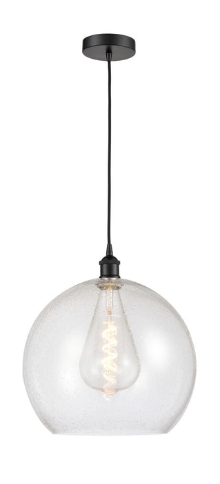 Innovations 616-1P-BK-G124-14 One Light Pendant, Matte Black