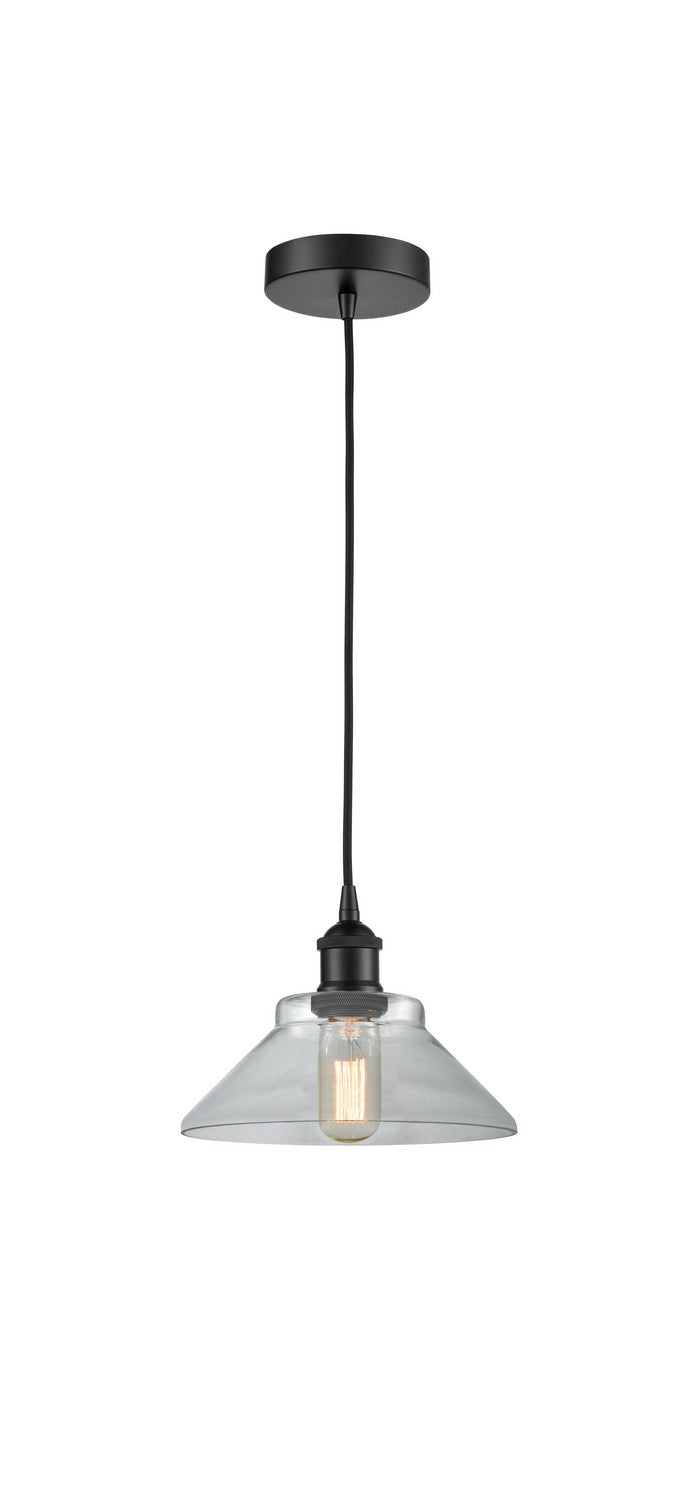 Innovations 616-1P-BK-G132 One Light Mini Pendant, Matte Black