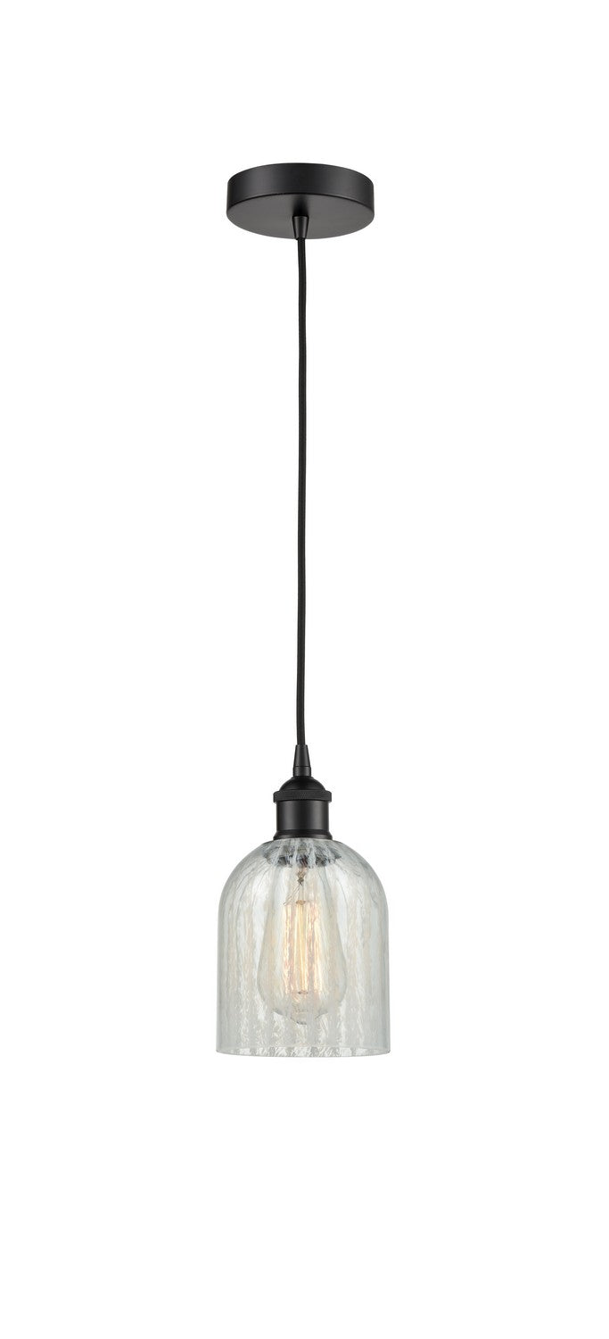 Innovations 616-1P-BK-G2511 One Light Mini Pendant, Matte Black