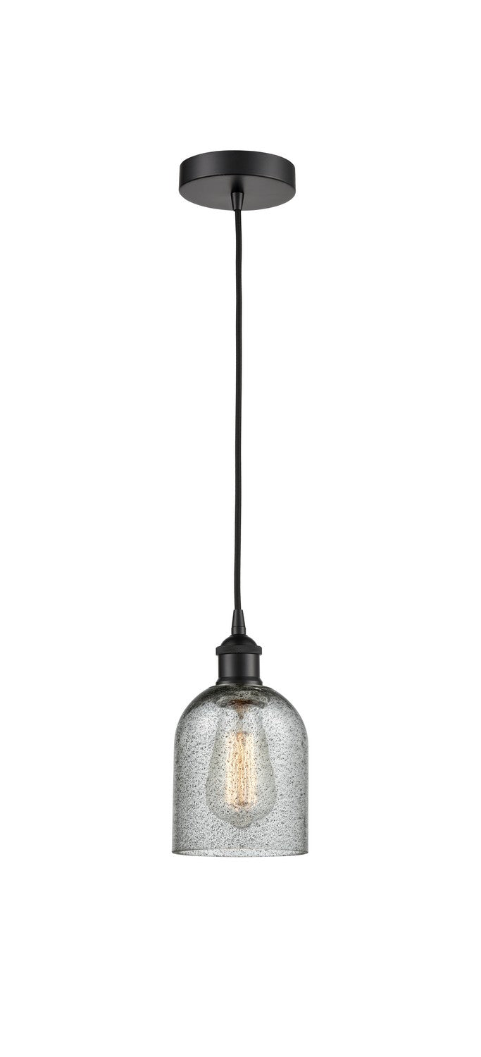 Innovations 616-1P-BK-G257 One Light Mini Pendant, Matte Black