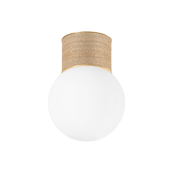 Hudson Valley 4401-VGL One Light Flush Mount, Vintage Gold Leaf
