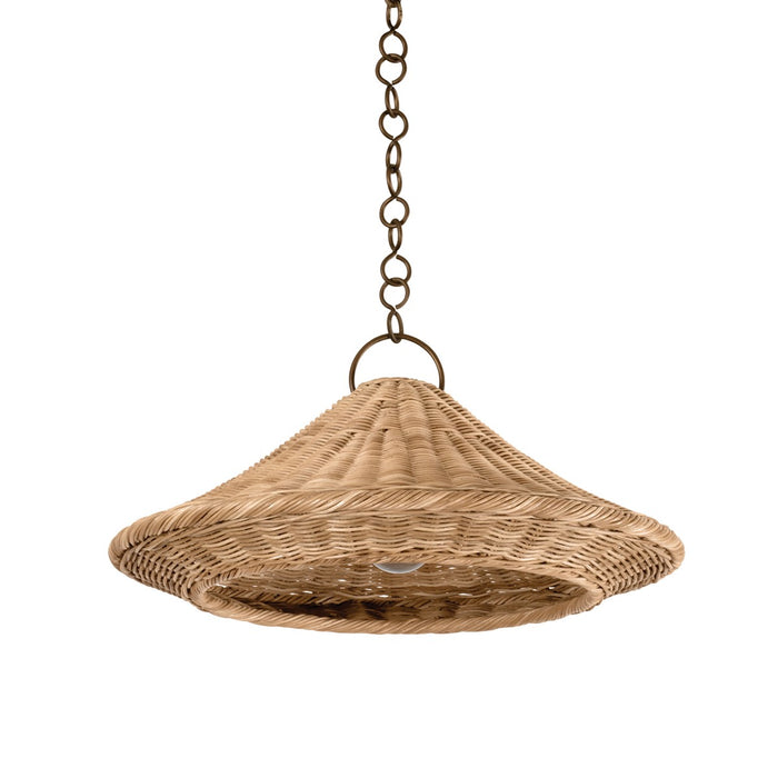 Hudson Valley 7422-BRL One Light Pendant, Bronze Leaf