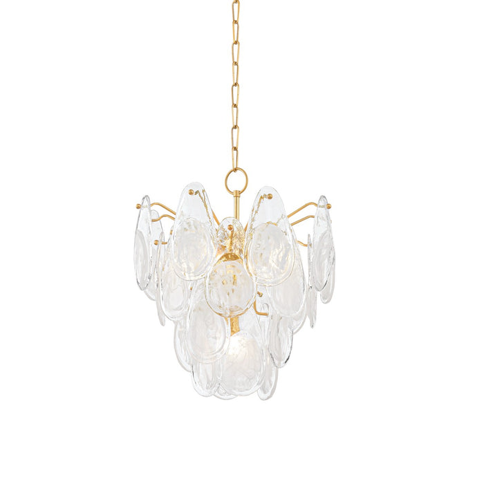 Hudson Valley 8305-AGB Five Light Chandelier, Aged Brass