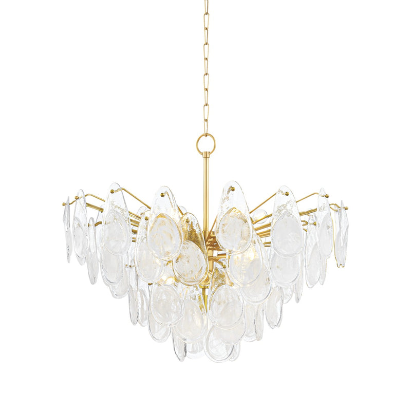 Hudson Valley 8315-AGB 15 Light Chandelier, Aged Brass