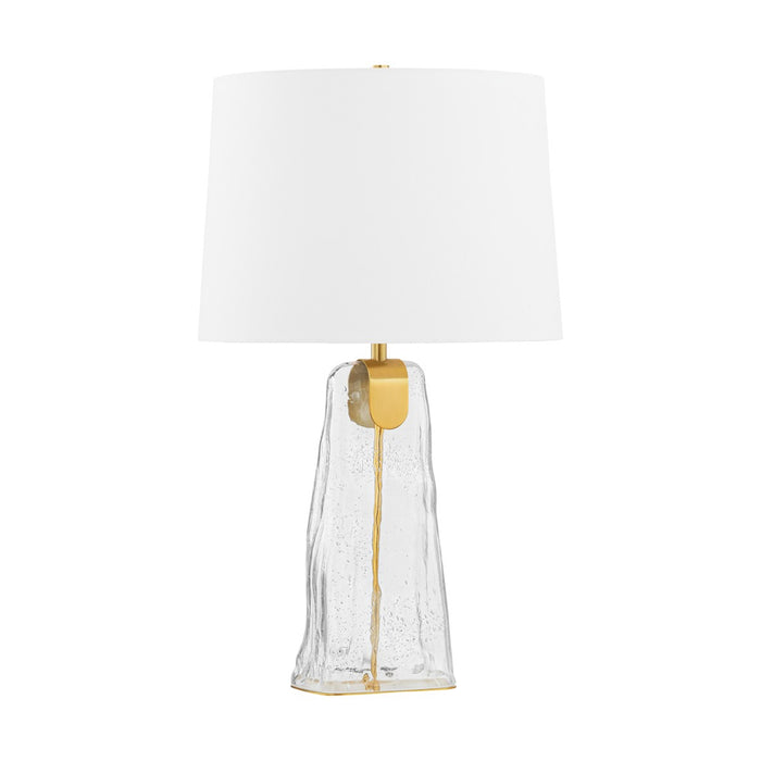Hudson Valley L8428-AGB One Light Table Lamp, Aged Brass