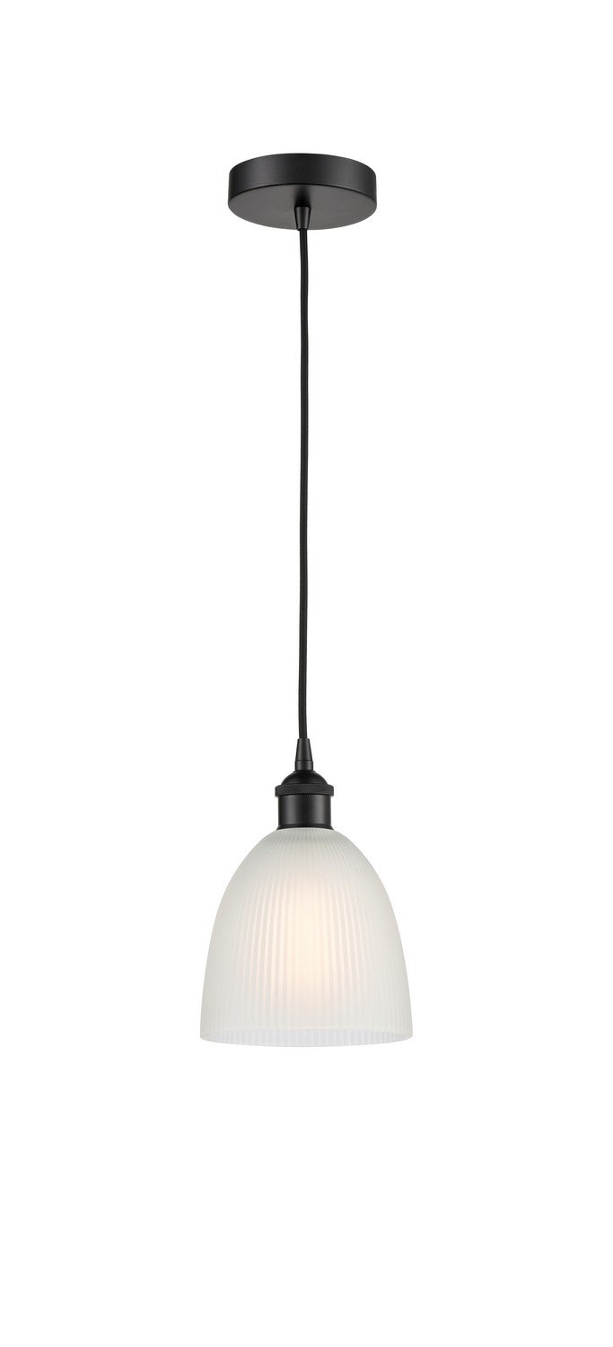 Innovations 616-1P-BK-G381 One Light Mini Pendant, Matte Black